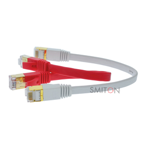 Высокоскоростной плоский сетевой кабель Cat7 Ethernet с разъемами RJ45 кабели компьютерной связи - Product Image 2