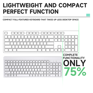 USB Wireless 2.4GHz Compact <strong>Multi</strong>-<strong>Functional</strong> Ergonomic Membrane Klavye <strong>Keyboard</strong> <strong>and</strong> <strong>Mouse</strong> Combo Kit <strong>Multi</strong>-Keys New Desktops - Product Image 4