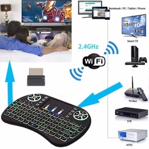Mini Teclado retroiluminado inalámbrico I8 de 2,4 GHz con panel táctil Air Fly Mouse para Android TV Box interfaz USB - Product Image 4