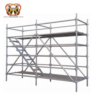 Andamio completo de acero y metal, sistema de bloqueo de anillo galvanizado