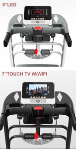 Elektromotor isiertes Klapp laufband für das Heim-Fitness studio | Manuelle Neigung Cardio-Trainings geräte mit Sicherheits schlüssel - Product Image 4