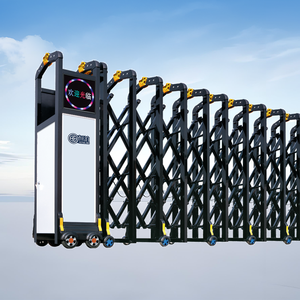 Trường nhôm hợp kim điện an ninh cổng nhà máy bệnh viện Kính thiên văn gater đường lái xe cổng hiện đại Thiết kế cổng cho khách sạn nhà - Product Image 1