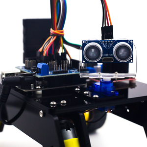 <strong>DIY</strong> <strong>Remote</strong> <strong>Control</strong> Smart Robot <strong>Car</strong> Kit 4WD Chassis Kit With Ultrasonic Module - Product Image 2