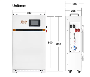 欧盟PL库存DDP 15kwh 51.2V可充电锂离子电池组BMS太阳能电池组备用16电池EV a级280AH Lifepo4 - Product Image 5