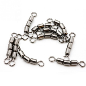 Bearing Safe Fishing <strong>Swivels</strong> Stainless Steel Rolling Triple Portable Corrosion Resistant Lightweight Quick Connect