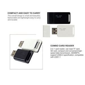 Cantell günstigen Preis OEM TF Mini SD Kartenleser USB 2.0 Mit Deckel adapter Speicher kartenleser - Product Image 4