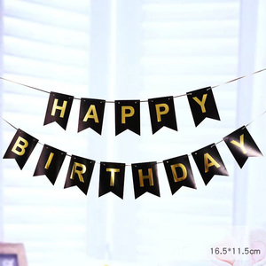 Banderines colgantes con letras estampadas, banderines triangulares para fiestas y celebraciones - Product Image 6