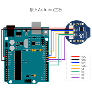 1.28 inç yuvarlak LCD ekran modülü IPS ekran 65K RGB renkler ahududu Pi Jetson Nano için 240*240 SPI arayüzü