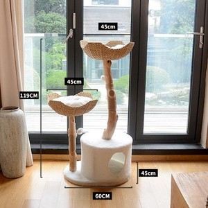 Luxury Cat Climbing Tree <strong>Sisal</strong> Scratching Post Cat Nest Natural Fruit Tree <strong>Trunk</strong> - Product Image 3