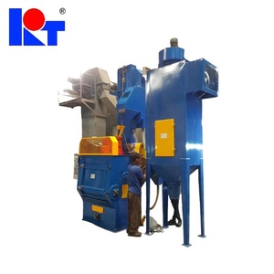 QR3210 Crawler Type Automatisches Be-und Entladen von Tumble Belt Wheel Blaster Shot Blast ing Reinigungs maschine für kleine Gussteile - Product Image 2