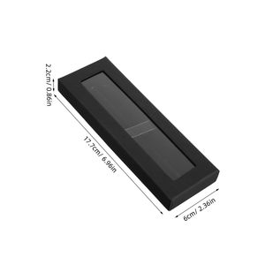 Custom Clear Kraft Paper <strong>Boxes</strong> with Black Lids for Pen Display Decorative Pen Case Wraps and Empty <strong>Favor</strong> Containers - Product Image 2