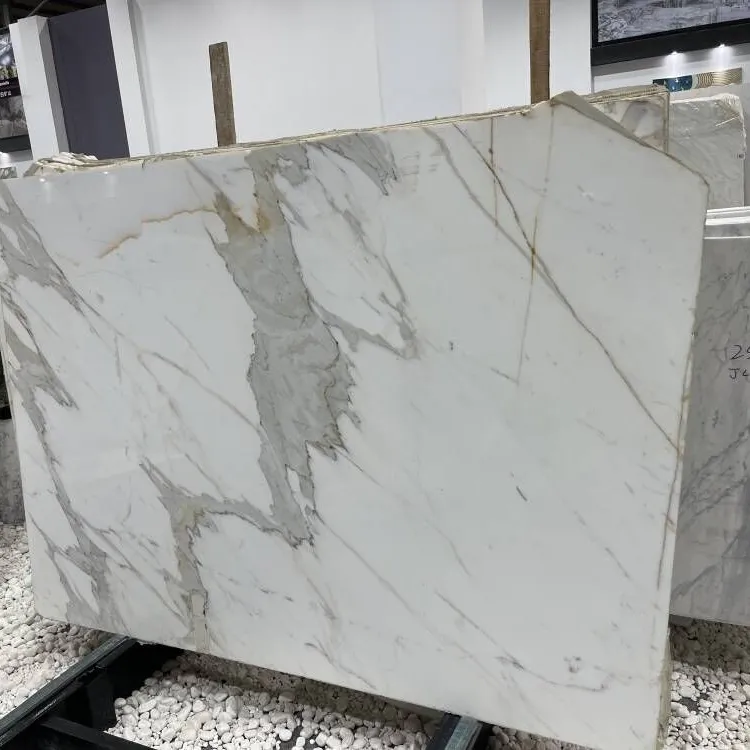 2023 vente en gros classique italien Calacatta marbre blanc 30x60 prix par mètre carré