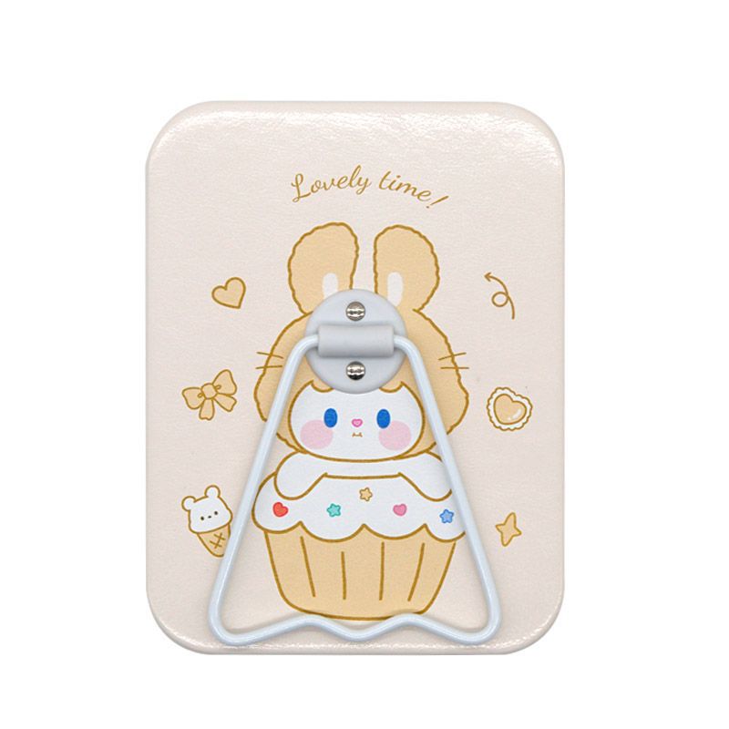 Table carrée miroir - Lapin à dessert beige