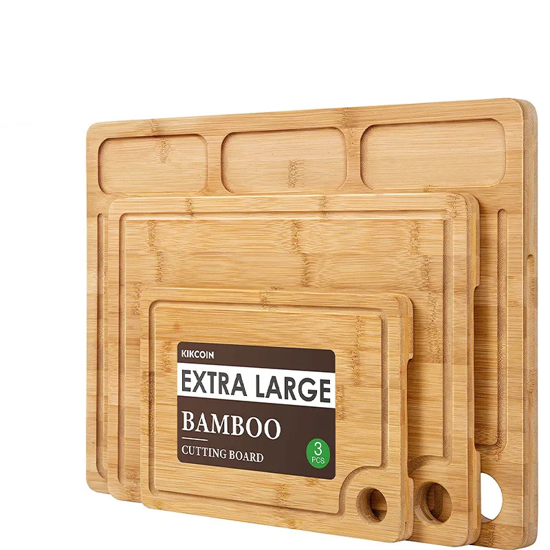 Creative Natural Rustic Handmade Cheese Eco Friendly Large Marble Bamboo Wooden Cutting Board