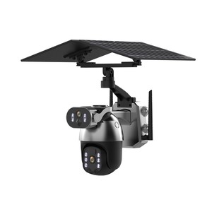 Telecamera esterna 4G GSM Sim Card Wifi energia solare di sicurezza sistema 2 vie luci sensore di movimento - Product Image 1