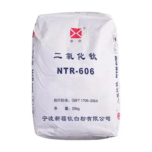 Boya kaplama plastik alanları kullanılan lider üretilen toptan Oxid PigmentTitanium dioksit NTR-606