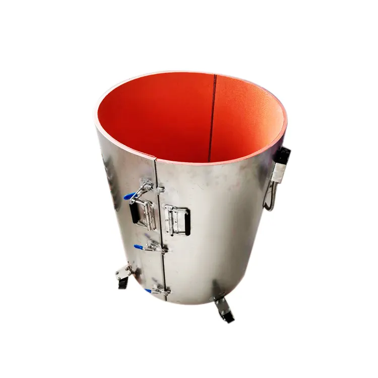 Banda de calentador de silicona de tambor aislado con manta de barril de controlador de calor