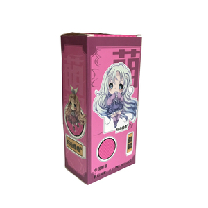 2024 Custom <strong>Mini</strong> pink Kid's Toy Doll Folding Gift Toy Package Paper <strong>Boxes</strong> with Transparent clear <strong>PET</strong> Window - Product Image 2