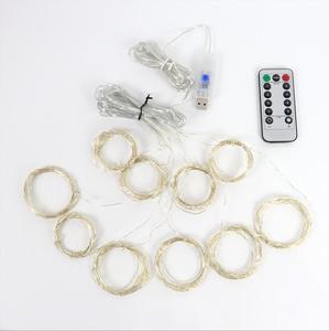 USB 300 LED Icicle Curtain <strong>String</strong> <strong>Light</strong> With <strong>Remote</strong> Control <strong>Timer</strong> for Wedding Party Home Festival Decoration - Product Image 4
