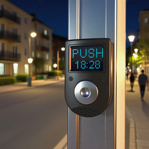 Lampu lalu lintas LED aluminium kualitas tinggi tombol tekan sinyal pejalan kaki bahan aluminium Aksesori lampu keselamatan - Product Image 5