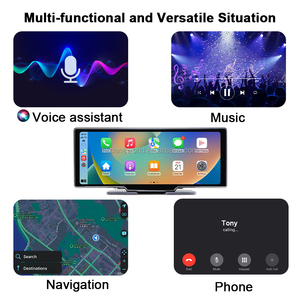 Venda quente Fábrica em Estoque Portátil Tela Carplay Sem Fio 10.26 "Multimedia <span class=keywords><strong>Player</strong></span> para Carplay Android Auto Car <span class=keywords><strong>Dvd</strong></span> <span class=keywords><strong>Player</strong></span>