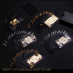 Özel tasarım fotoğrafları siyah su geçirmez yıkanabilir plastik Poker kartları Logo baskılı kurulu oyunu Logo kutusu paketlenmiş oyun kartı - Product Image 2
