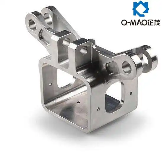 Precision metal parts production/Four-axis machining/Stainless steel valve block machining