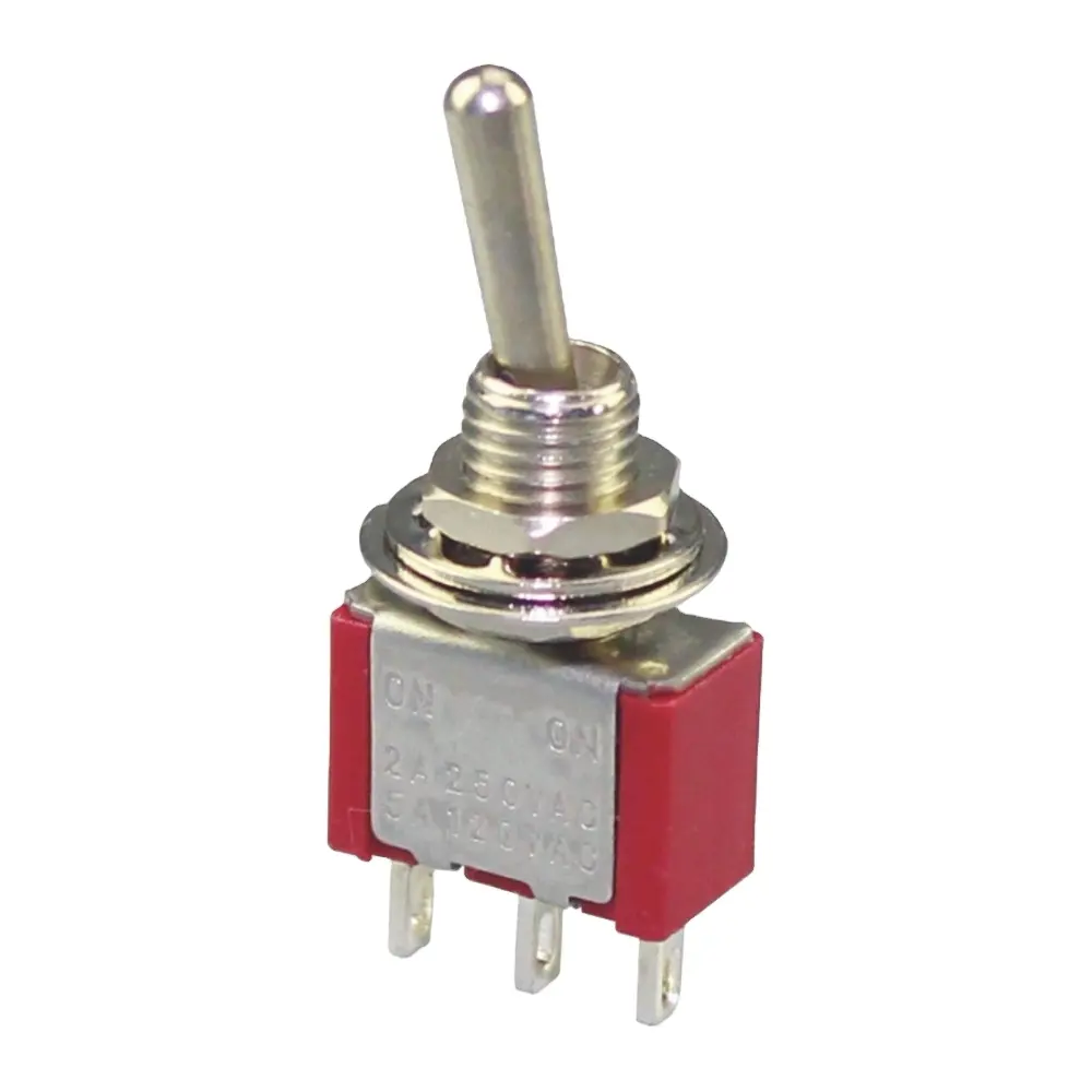 PA66 SPDT MTS-1 3-Way Toggle Switch with Copper Nickel Plated