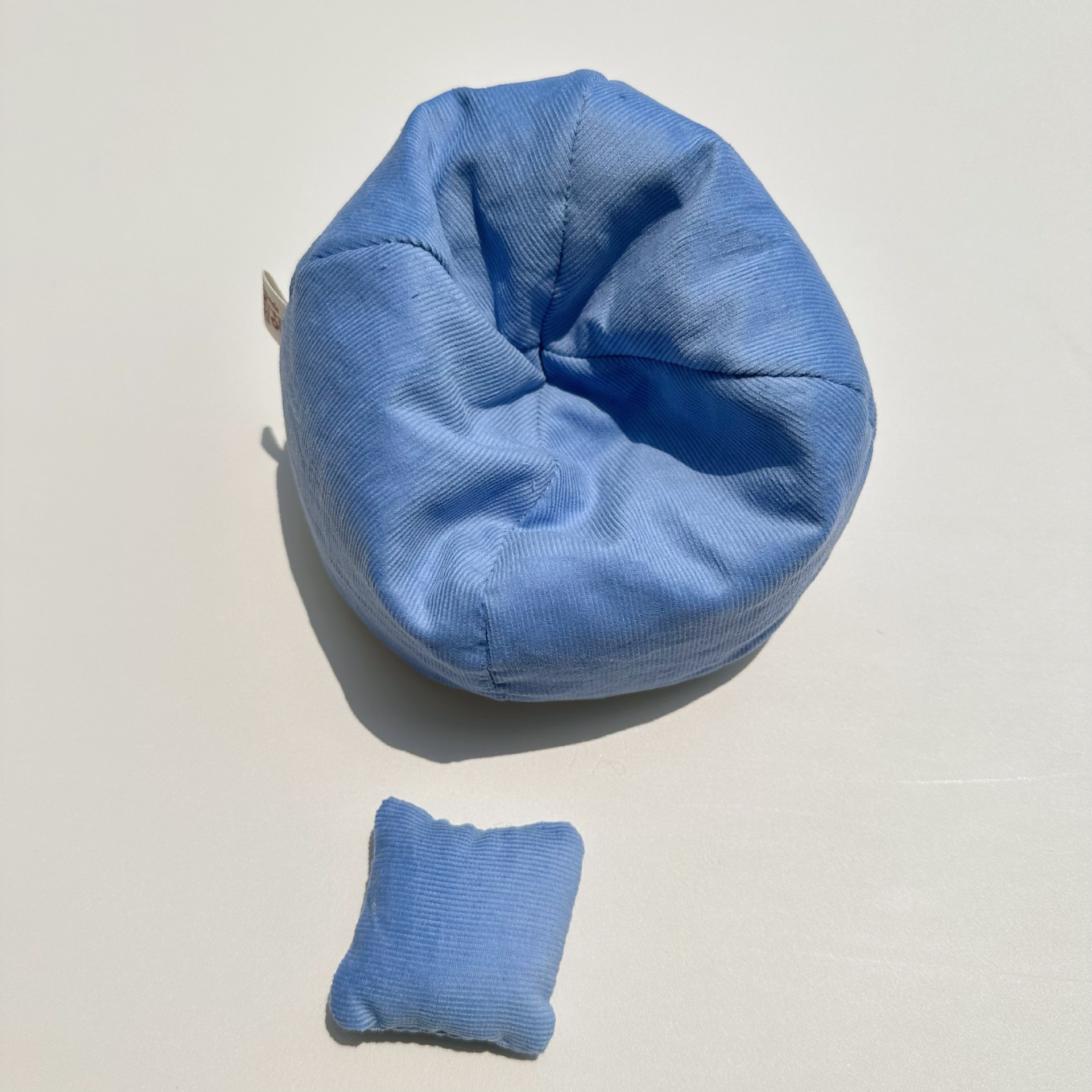 Canapé bleu brume-accessoires labubu 17cm-poupée non incluse