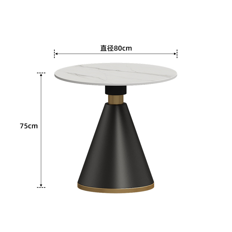 Table de réunion en dalle : 80 mm de diamètre * 75 mm de hauteur