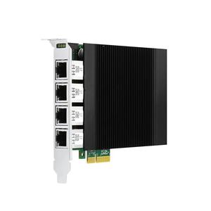 HICOMDATA 2.5G PCIE 4端口以太网适配器英特尔I225/226控制器网卡，带POE端口
