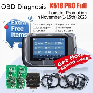 Lonsdor K518Pro K518 Pro versione globale chiave programmatore gratuito licenza di attivazione AKL nuova aggiunta di protocolli FD e DOIP