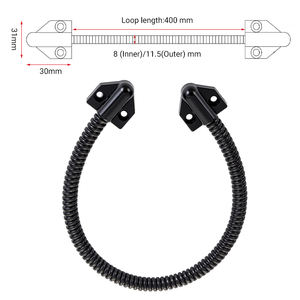 Off-The-Shelf Slimme Deurslot Zwarte Roestvrijstalen Deurlus Blootgestelde Kabels Beschermen Gepantserde Deurlus - Product Image 2