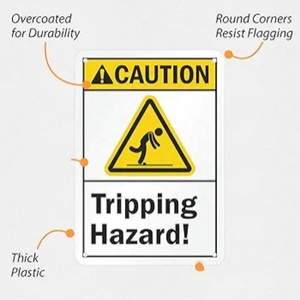جديد جديد سيكورن مصنع تحذير-علامة خطر التعثر - Product Image 2