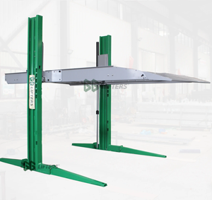 Dual Post Simple <strong>Double</strong> Level Parking Lift Hydraulic Car Stacker for 2 Cars - Product Image 1