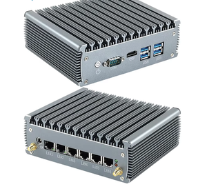 6 LAN 2.5G Intel I225V Nic Industrial Enterprise Pfsense Firewall Router Gateway Core I3 I5 I7 1165G7 <strong>RS232</strong> RS485 GPIO Mini PC - Product Image 1
