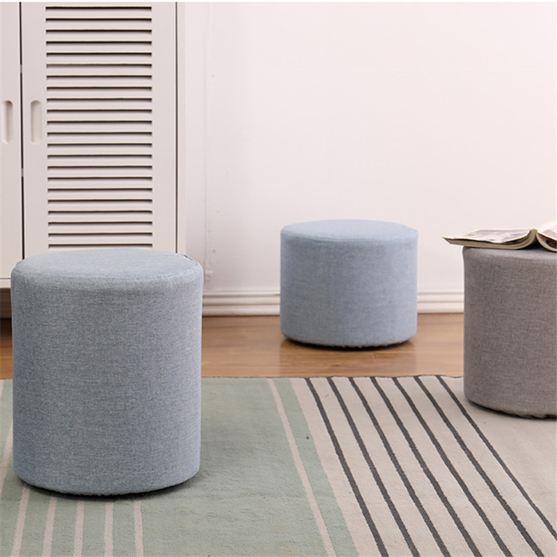 High Quality Footrest Fabric Stool Ottoman Pouf Wholesale Ottoman Stool For Home Furniture
