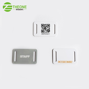 <strong>UID</strong> QR Code Print Small Rfid NFC Wristband Card Tag with Hole Punch