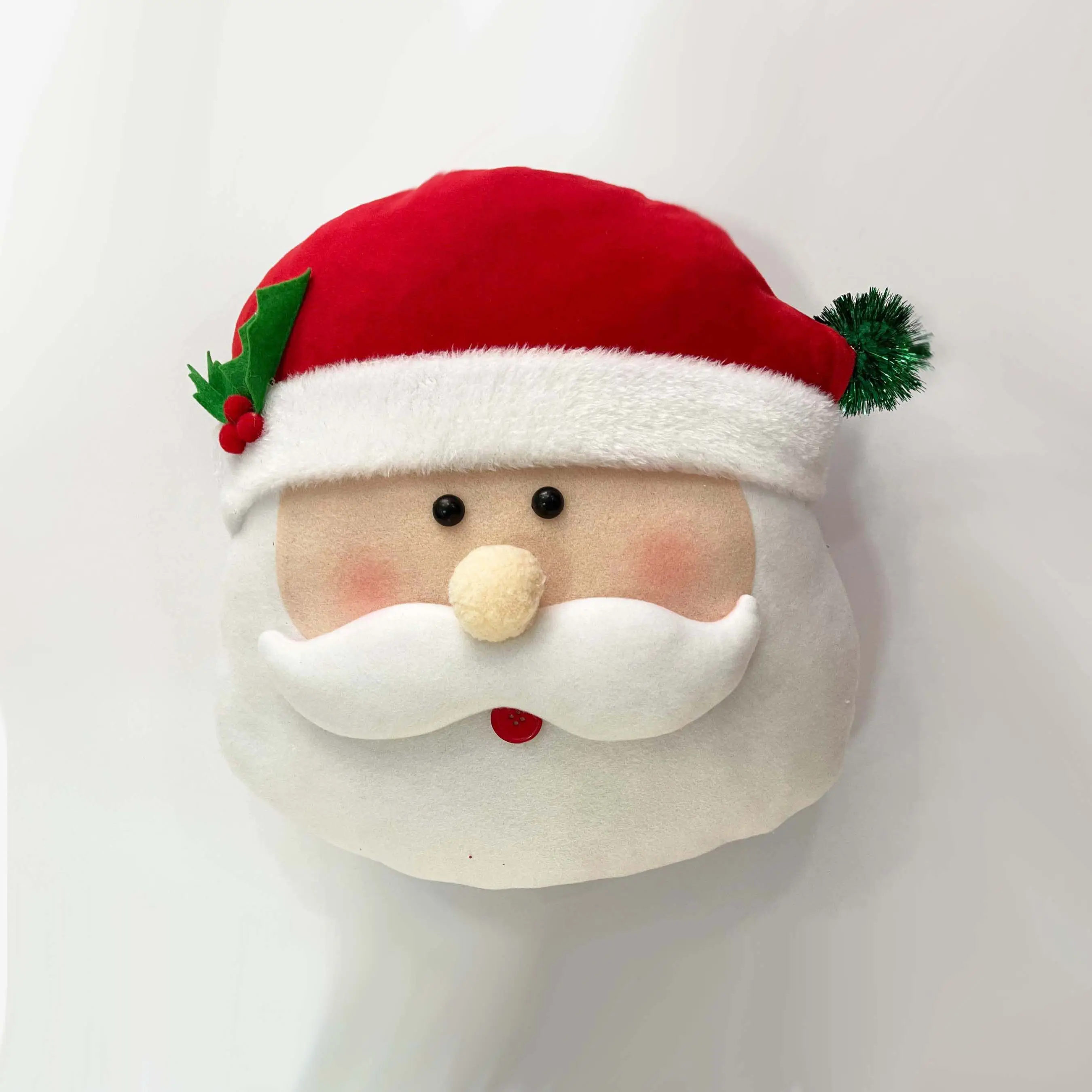 2024 decoración navideña cojín de Navidad almohada juguetes de peluche Santa Claus muñeco de nieve patrón suave sofá cojín