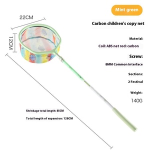Children's Outdoor Fishing <strong>Net</strong> Bag Carbon Telescopic Rod Holder for Shrimp Insect <strong>Small</strong> Fish Durable Plastic Aluminum Mesh <strong>Net</strong>
