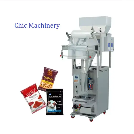 Máquina de embalagem de chocolate totalmente automática, máquina de embalagem de pó e grânulos, partículas de sementes