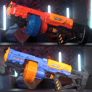 Elektrik büyük Dart tabancası tam otomatik makineli tüfek hızlı yangın 20 Dart dönen davul akülü kumandalı motorlu oyuncak Blaster - Product Image 6