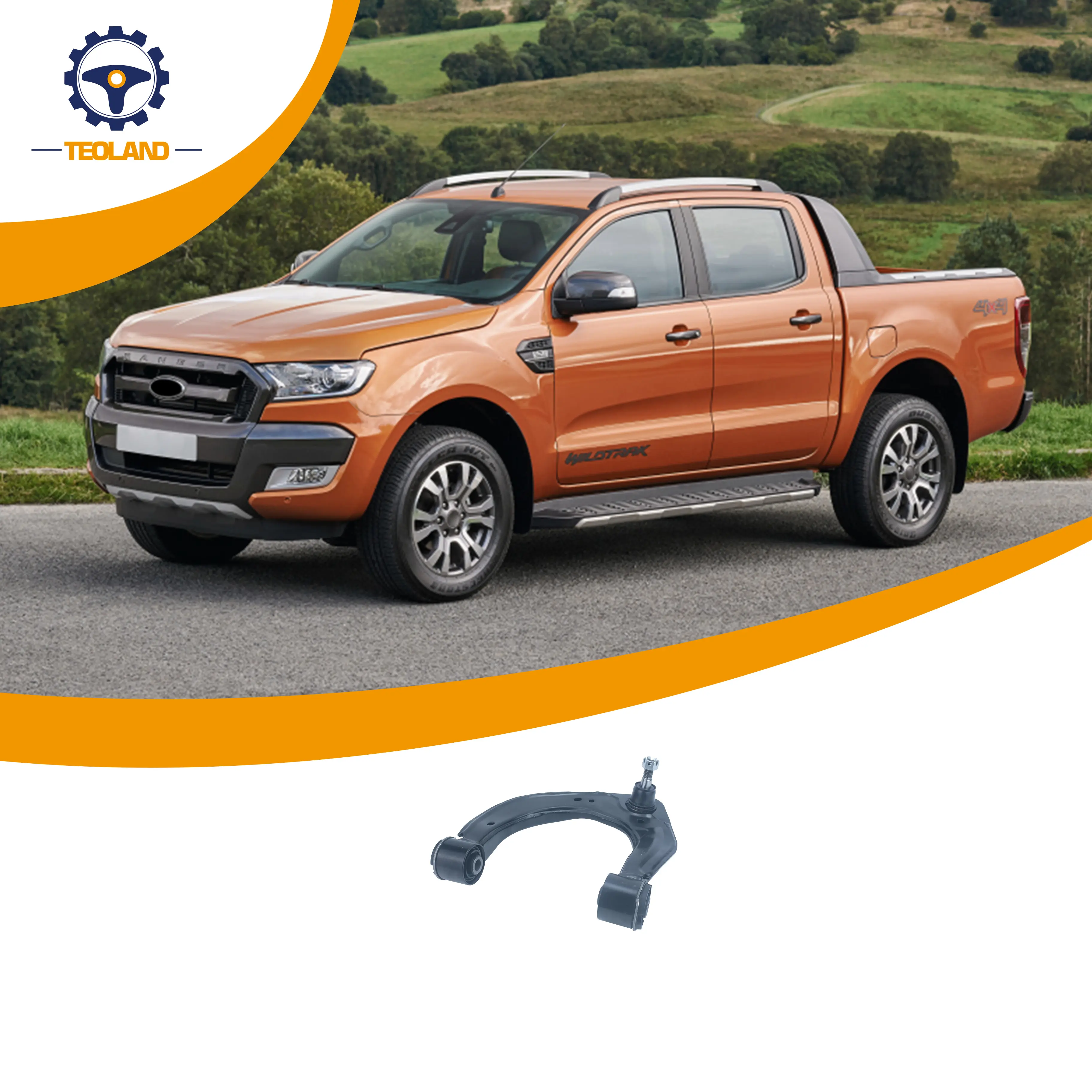 Yüksek kaliteli süspansiyon sistemi araba oto yedek parçaları ön üst kontrol kolu Ford Ranger (TKE) 2011- UC3C-34-250D UC3C34250D