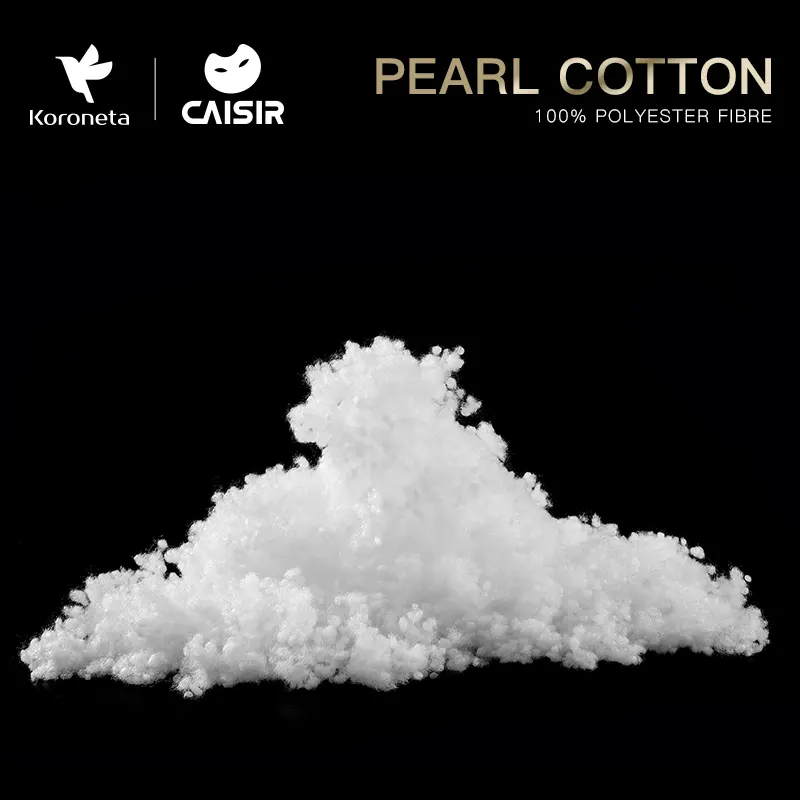 Fibras ocas recicladas do algodão da pérola, OEKO-TEX padrão 2.5d 7d 15d, 100% poliéster, acolchoadas para o travesseiro