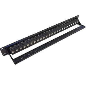 CAT6 Venta directa de fábrica RJ45 UTP sin herramientas 24 puertos Red Modular Patch Panel 1U Cat6 Keystone Jack Patch Panel - Product Image 2