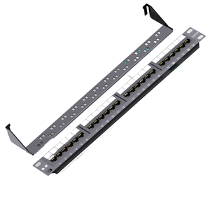 Venta caliente 24-Port CAT5e Network Distribution Frame 1U Rack Cabinet con panel de conexión de grado de Ingeniería - Product Image 4