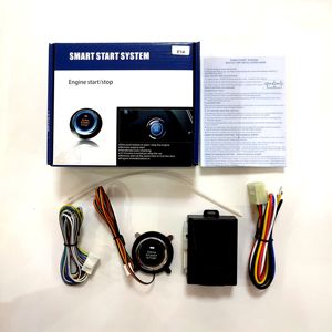 Universal PKE Keyless <strong>Push</strong> <strong>Button</strong> <strong>Start</strong> Remote Control Engine <strong>Start</strong> Stop Auto Car Alarms System Kit E14 - Product Image 1