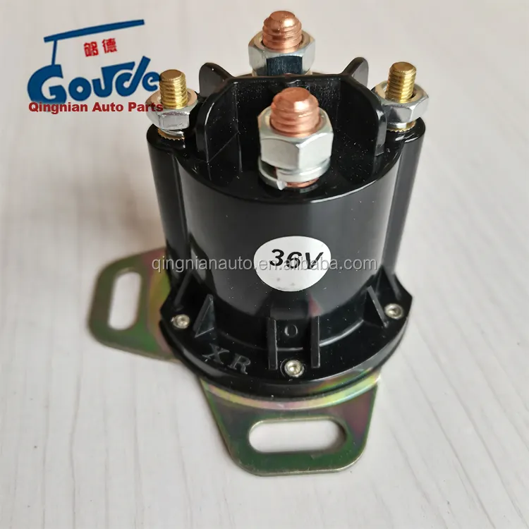 E-Z Go RXV 전기 커티스 컨트롤러 솔레노이드, 36V 4 터미널 624317
