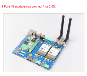 <span class=keywords><strong>Raspberry</strong></span> <span class=keywords><strong>Pi</strong></span> CM4_LoRa-4G Placa de Expansão com Dual LoRa Módulo Sem Fio e Dual 4G LTE Linux OS SSD Boot System