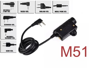 EARMOR M51 Bộ Đàm <span class=keywords><strong>PTT</strong></span> Chiến Thuật Tai Nghe Quân Sự Nexus TP120 Không Có Nút Bấm - Product Image 3